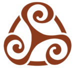 Logo „Der Seelenanalytiker“ – abstraktes Spiralsymbol in Kupferorange